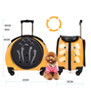 PET Airline Backpack Cat Travel Bag Dog Carry Bag Cat Trolley Pet Travel Bag 