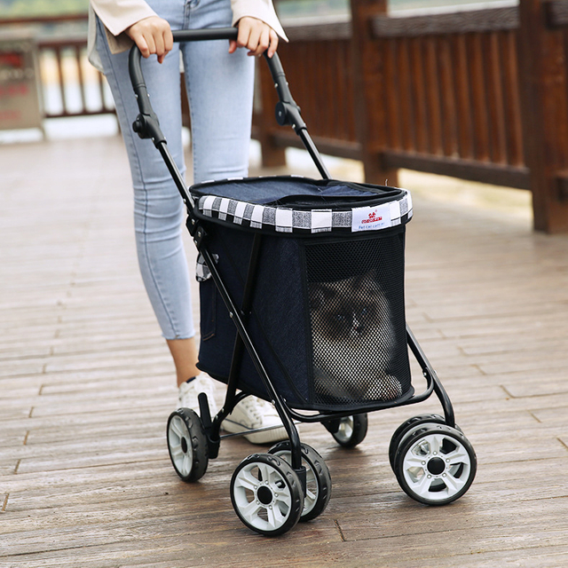 Pet Trolley Foldable Dog Carrier